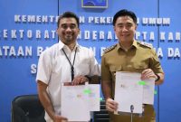 Bupati Kabupaten Kepulauan Sangihe, Michael Thungari bersama Balai Cipta Karya