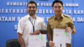 Bupati Kabupaten Kepulauan Sangihe, Michael Thungari bersama Balai Cipta Karya