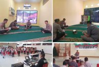 Nampak personel Polres Sangihe yang beragama Islam dan Kristen mengikut Binrohtal