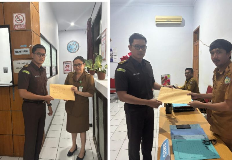Jajaran Kejari Sangihe menyerahkan Legal Opinion meliputi pengelolaan aset daerah dan mitigasi dampak penyelundupan pada Pemkab Sangihe