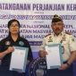Kepala Lapas Kelas II B Tahuna, Yosef Leonard Sihombing Bersama BNN Sangihe, Meyland Manarat