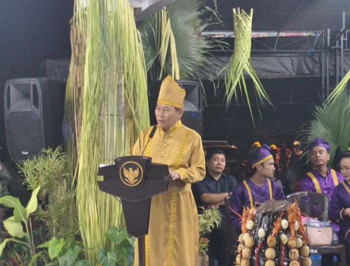 Wagub Sulut, Victor Mailangkay dipuncak HUT Sangihe ke-601 dan adat Tulude