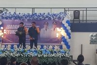 Bupati Kabupaten Kepulauan Sangihe, Michael Thungari dan Wakil Bupati Kabupaten Kepulauan Sangihe, Tendris Bulahari