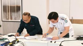 Bupati Kabupaten Kepulauan Sangihe, Michael Thungari menjalin kerjasama dengan Kemenkomdigi ditandai dengan penandatanganan MoU