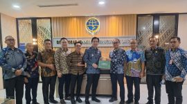 Bupati Sangihe, Michael Thungari beserta jajaran bersama Kemenhub RI