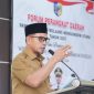 Bupati Boltara, Dr. Sirajudin Lasena saat memberikan sambutan pada Forum Perangkat Daerah RKPD 2027