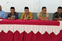 Sekretaris PBHI tabukan Utara Bersama dengan Ketua MUI Sangihe Kemenag Sangihe Polsek dan Koramil tabut