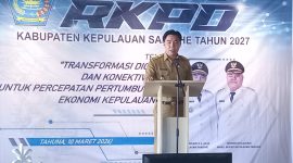 Bupati Kabupaten Kepulauan Sangihe
Michael Thungari Membuka Acara Musrembang RKPD Tahun 2027