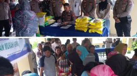 Bulog Tahuna dan Polres Sangihe berkolaborasi di Gerakan Pangan Murah menjelang Idul Fitri 1447 H