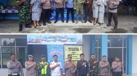 Kapolres Kepulauan Sangihe AKBP Abdul Kholik Mengunjungi 2 Pos Pelayanan lebaran, Petta dan Bandar Udara Naha