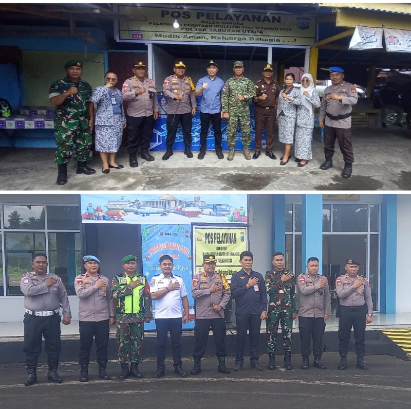 Kapolres Kepulauan Sangihe AKBP Abdul Kholik Mengunjungi 2 Pos Pelayanan lebaran, Petta dan Bandar Udara Naha