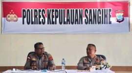 Kapolres Kepulauan Sangihe AKBP Abdul Kholik dan Wakapolres