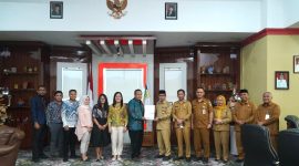 Bupati Boltara, Dr. Sirajudin Lasena beserta jajaran bersama BPK RI Perwakilan Sulut yang dipimpin oleh New Lyn Sondang