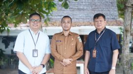 Wakil Bupati Boltara, Moh. Aditya Pontoh bersama jajaran BNI cabang Kota Kotamobagu