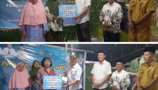 Penyerahan Bantuan Sosial Pangan sekaligus BLT-DD kepada Masyarakat