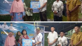 Penyerahan Bantuan Sosial Pangan sekaligus BLT-DD kepada Masyarakat