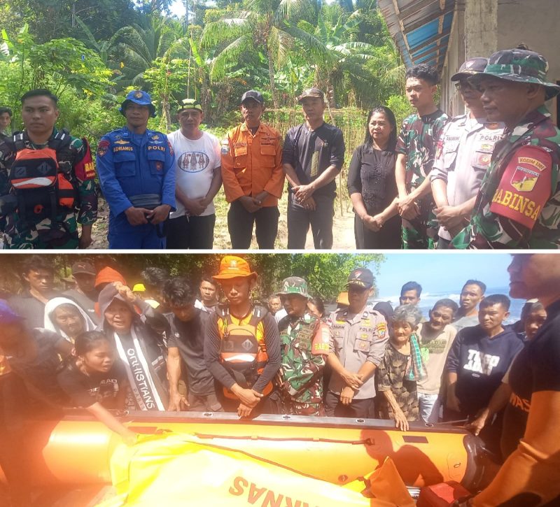 Korpos Basarnas Tahuna, Marioto di dampingi Pemerintah Kecamatan, Polsek, Koramil, Polairut