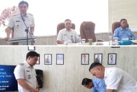 Bupati Kabupaten Kepulauan Sangihe, Michael Thungari Menyaksikan Penandatanganan MOU RSUD Liunkendage dengan Dekopinda Sangihe