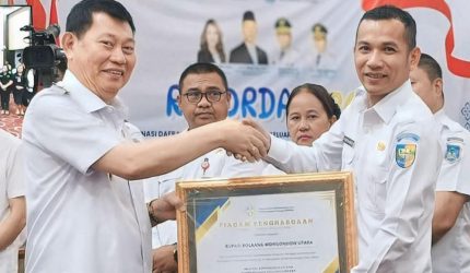 Pemerintah Kabupaten Bolaang Mongondow Utara (Boltara) kembali menorehkan prestasi membanggakan dengan berhasil meraih tiga penghargaan sekaligus di bidang kependudukan dan keluarga berencana.