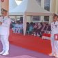 Bupati Boltara, Dr. Sirajudin Lasena bertindak sebagai Inspektur upacara dan membacakan sambutan menteri dalam negeri pada upacara peringatan hari otonomi daerah 2026