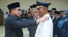 Bupati Boltara, Dr. Sirajudin Lasena lantik 97 Pejabat Manajerial dan Non Manajerial di lingkungan Pemerintah termasuk Camat Bintauna, Arif Djahala