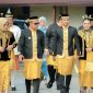Bupati Boltara, Dr. Sirajudin Lasena bersama istri ny. Ening Sutrisni Lasena Adam dan Wakil Bupati Boltara, Moh. Aditya Pontoh bersama istri ny. Moy Olivia Pontoh Mamonto