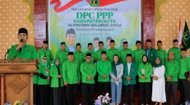 Ketua DPW PPP Sulut, Mohammad Aditya Pontoh dan seluruh pengurus Kabupaten/Kota serta kader selaku peserta Muscab PPP se-Sulut