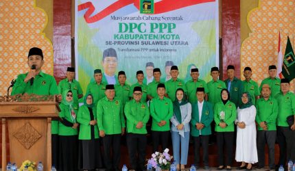 Ketua Dewan Pimpinan Wilayah (DPW) Partai Persatuan Pembangunan (PPP) Provinsi Sulawesi Utara, Mohammad Aditya Pontoh, SIP menegaskan pentingnya soliditas kader dan penguatan struktur partai dalam menghadapi agenda politik nasional ke depan. Hal itu disampaikannya pada kegiatan Musyawarah Cabang (Muscab) Serentak PPP se-Sulawesi Utara Tahun 2026 yang dipusatkan di Asrama Haji Sulawesi Utara