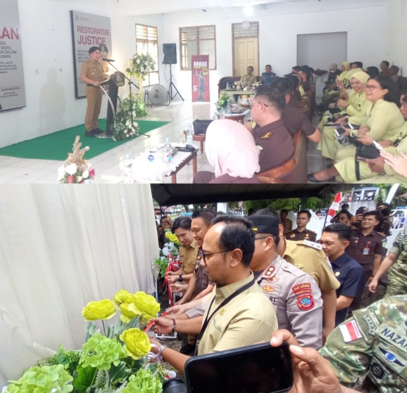 Bupati Kabupaten Kepulauan Sangihe Michael Thungari Bersama Kajati Sulut dalam Persemian Restorative Justice
