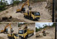 Aktivitas pengerukan galian C ilegal jenis pasir silika di Desa Inomunga, Kecamatan Kaidipang, diduga dilakukan untuk kepentingan produksi semen oleh PT Conch North Sulawesi Cement