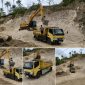 Aktivitas pengerukan galian C ilegal jenis pasir silika di Desa Inomunga, Kecamatan Kaidipang, diduga dilakukan untuk kepentingan produksi semen oleh PT Conch North Sulawesi Cement