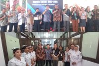 Bupati Kepulauan Sangihe
Michael Thungari bersama Wakil Bupati Sangihe Tendris Bulahari dan Dirut RSUD Liun Kendage Tahuna dr. Polideng Dalawir