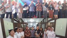 Bupati Kepulauan Sangihe
Michael Thungari bersama Wakil Bupati Sangihe Tendris Bulahari dan Dirut RSUD Liun Kendage Tahuna dr. Polideng Dalawir