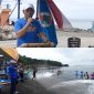 Sekretaris Daerah Kabupaten Kepulauan Sangihe Harry Wolf Melepas Peserta Lomba Boat Race Championship