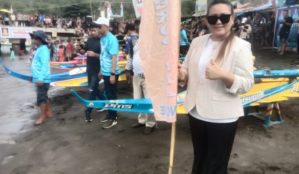 Anggota Dewan Perwakilan Rakyat Daerah (DPRD) Provinsi Sulawesi Utara, Vionita Kuera memberikan apresiasi tinggi atas suksesnya penyelenggaraan Teluk Petta Boat Race Championship 2026