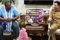 Bupati Kabupaten Kepulauan Sangihe Michael Thungari dan Mr Cesar