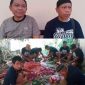 Ketua Panitia Qurban Masjid Imaduddin Bahu, Abdurahman Padarat bersama denga Anggota DPRD Sangihe Jais Salele serta Panitia Qurban Lainnya