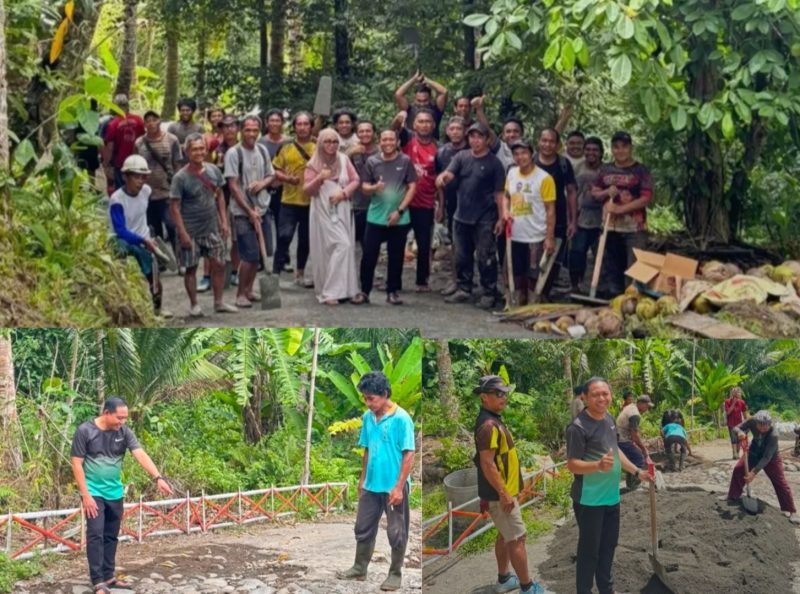 Anggota DPRD Kabupaten Kepulauan Sangihe Jais Salele Bersama dengan Pemerintah dan Masyarakat Kampung Talawid.