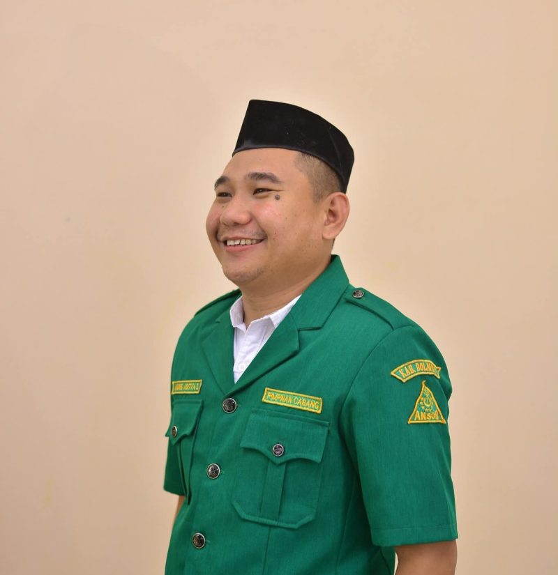 Ketua PC GP Ansor Boltara, Agung Aditya Saenong