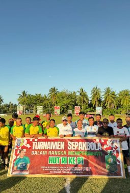 Bupati SJL Resmi Buka Open Tournament Sepak Bola Jagung Balap Cup