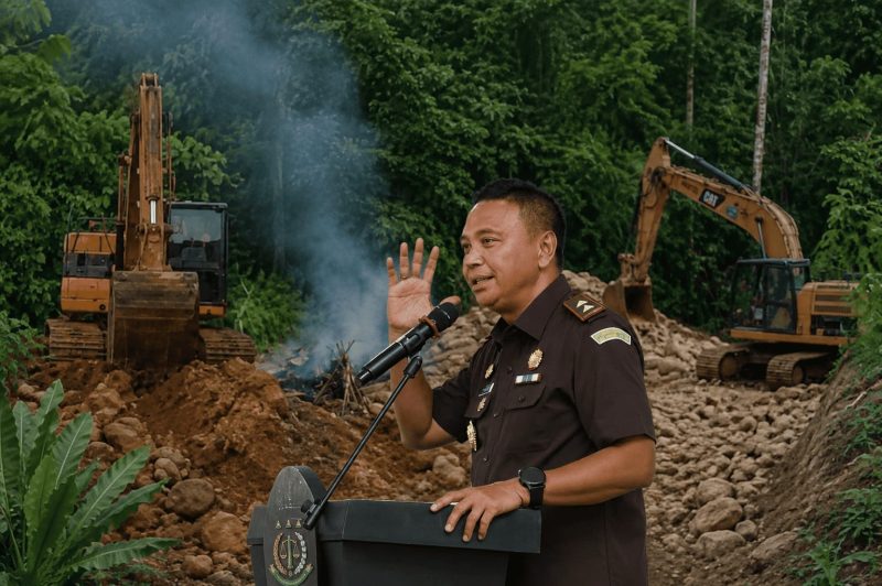 Kepala Kejaksaan Negeri Sulawesi Utara, Jacob Hendrik Pattipeilohy dan dugaan aktivitas tambang ilegal di hutan Bintauna menggunakan alat berat