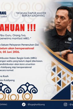 Eks Kepala BGN Jadi Tersangka, Distribusi MBG SPPG Boroko Dihentikan hingga Waktu Tak Ditentukan