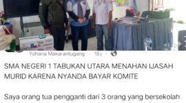 JPKP DPC Tabukan Utara
- Hasannudin Mingkuli
- Hulik Manahede
Bersama Kepsek SMA N 1 Tabut, Juinar 