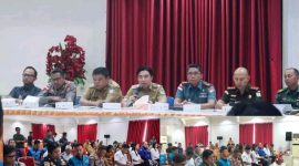 Bupati Kabupaten Kepulauan Sangihe Michael Thungari di dampiri Jajaran Forkompinda.