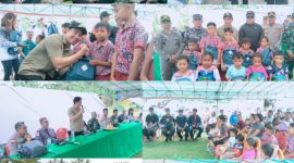 Bupati Kabupaten Kepulauan Sangihe 
Michael Thungari bersama Jajaran Forkompinda Melihat Langsung Kondisi Masyarakat Kampung Kawio