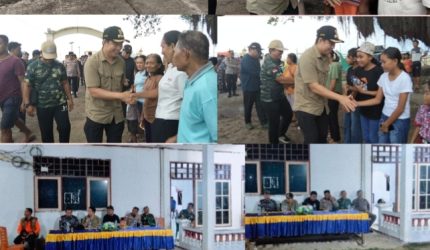 Pemerintah Kabupaten Kepulauan Sangihe terus menunjukkan respons cepat dalam menangani dampak gempa bumi berkekuatan 7,7 magnitudo yang mengguncang wilayah perbatasan pada Senin (08/06/2026). Setelah mengunjungi Kampung Kawio, Bupati Kepulauan Sangihe, Michael Thungari, SE.,MM bersama Wakil Bupati Tendris Bulahari dan jajaran Forkopimda, tiba di Pulau Marore pada Kamis (11/06/2026) sekitar pukul 16.00 Wita.