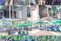 Bupati Kabupaten Kepulauan Sangihe Michael Thungari bersama Wakil Bupati Tendris Bulahari dan Jajaran Forkompinda 
Meninjau lokasi gempa di Kampung Matutuang
