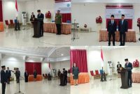 Bupati Kabupaten Kepulauan Sangihe Michael Thungari Bersama Kadis Dukcapil Sangihe Davidson Djarang