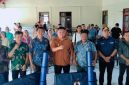 Wabup Sangihe Tendris Bulahari Bersama Kaban BPBD, Kadis Kominfo, Camat Tabut, dan 5 Kapitalaung (Kepala Desa) Perwakilan Kampung yang terdampak bencana.