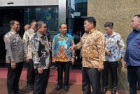 Bupati Boltara, Sirajudin Lasena didampingi jajaran pemkab Boltara dan Gubernur Sulut
